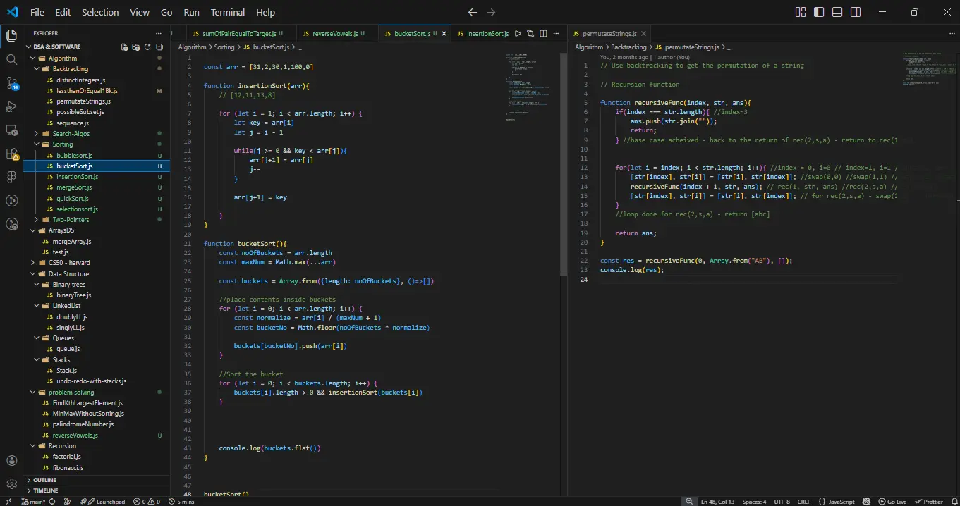 My DSA Space Preview